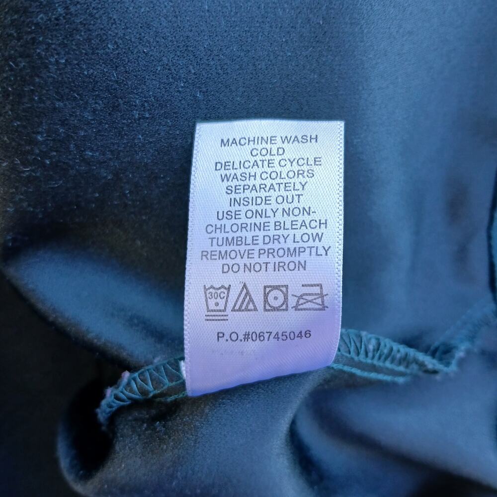 Roaman's Faux Suede Button Front Shirt 20W midnight teal overshirt top shacket - Picture 9 of 13